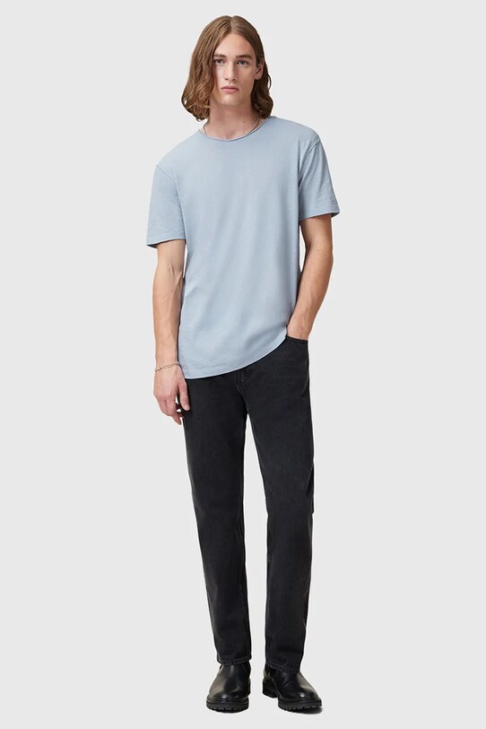 AllSaints t-shirt in cotone FIGURE M025JB blu
