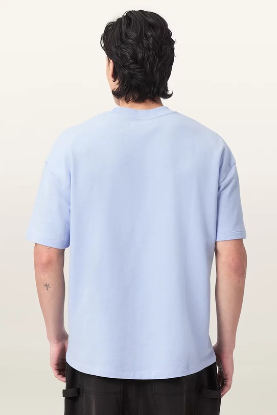 Βαμβακερό μπλουζάκι AllSaints HAVEN M029JC μπλε SS26