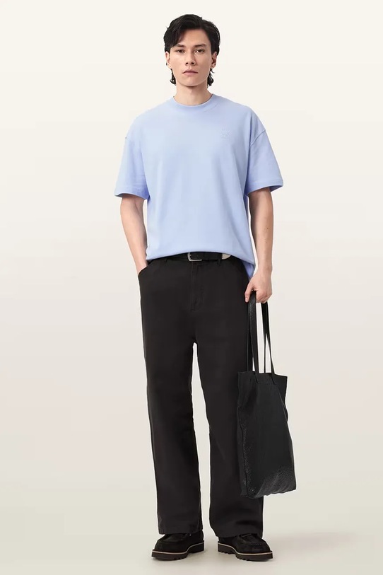 Ρούχα Βαμβακερό μπλουζάκι AllSaints HAVEN M029JC μπλε