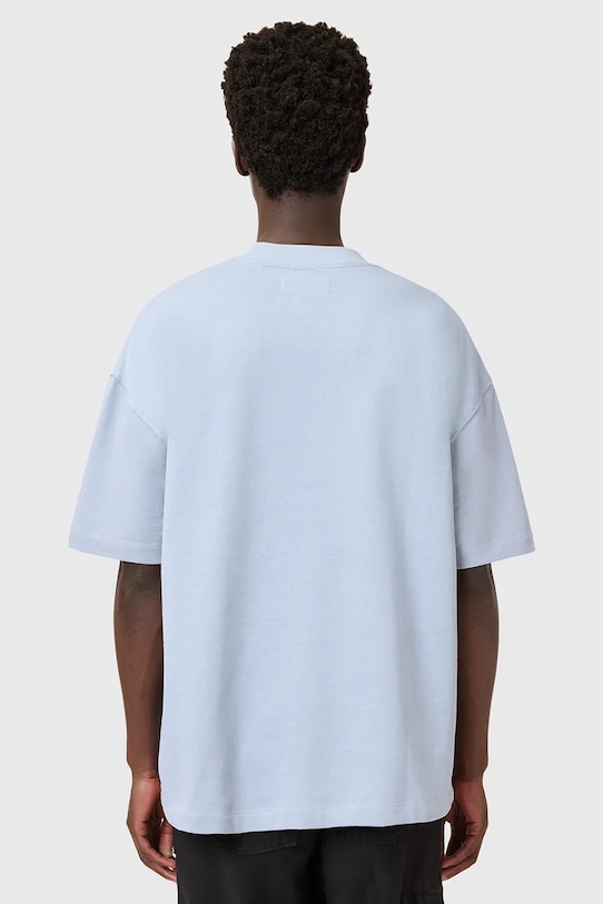 Oblečení Bavlněné tričko AllSaints HAVEN M029JC modrá