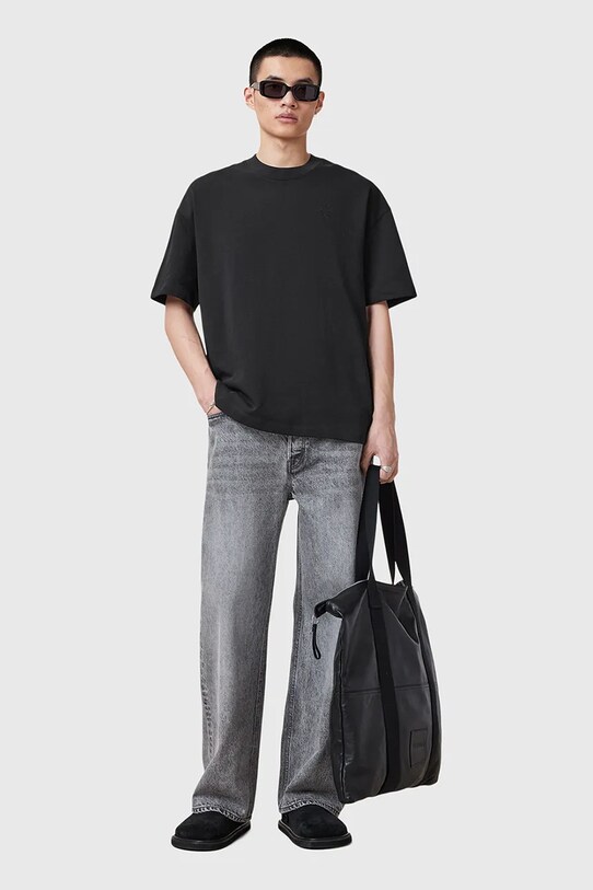 AllSaints t-shirt bawełniany HAVEN czarny M029JC