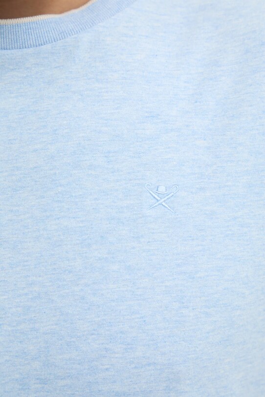 Hackett London t-shirt bawełniany HM500886 niebieski