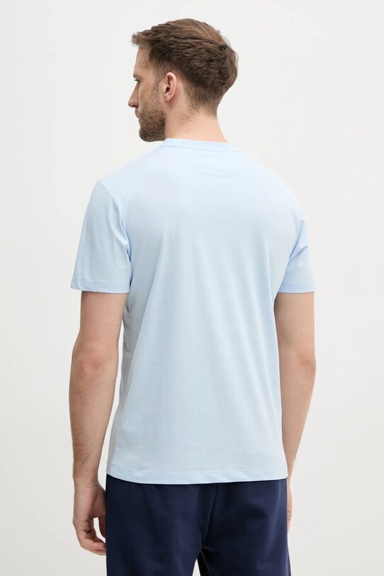 Одяг Бавовняна футболка Hackett London HM500881 блакитний