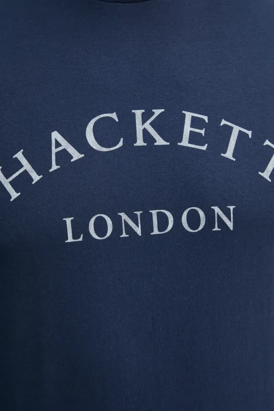 Hackett London t-shirt bawełniany HM500893 granatowy