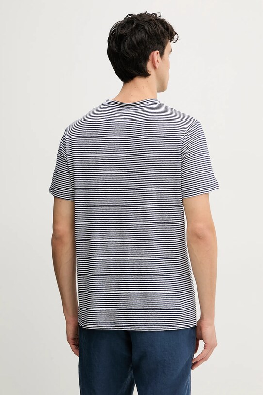 Îmbrăcăminte Hackett London tricou de in HM500888 bleumarin