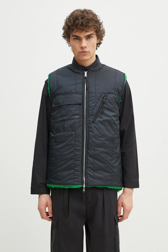 Obojstranná vesta Converse Converse x Patta Reversible Vest zelená 10028295A01
