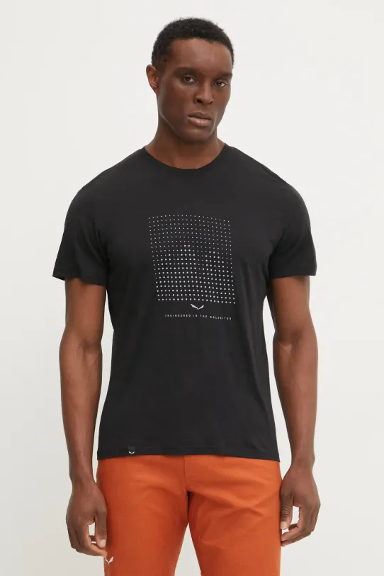 Salewa tricou sport Eagle melanj negru 00.0000028901