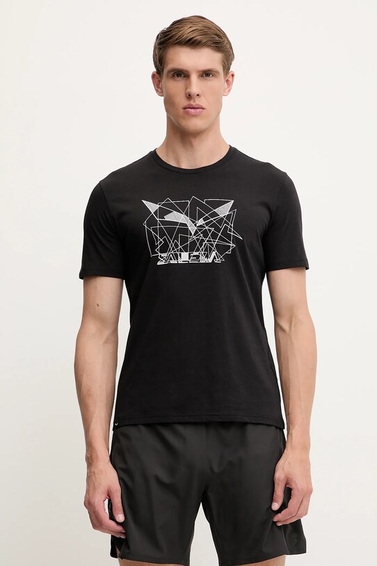 Salewa tricou sport Eagle print negru 00.0000029100
