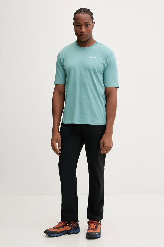 Športna kratka majica Salewa Eagle Sunset 00.0000029150 turkizna SS26