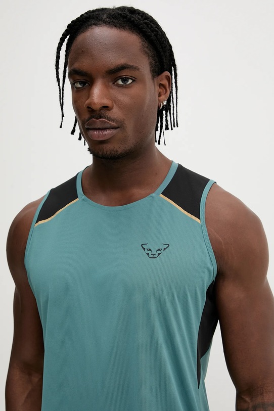 Dynafit t-shirt sportowy Sky turkusowy 08.0000071651