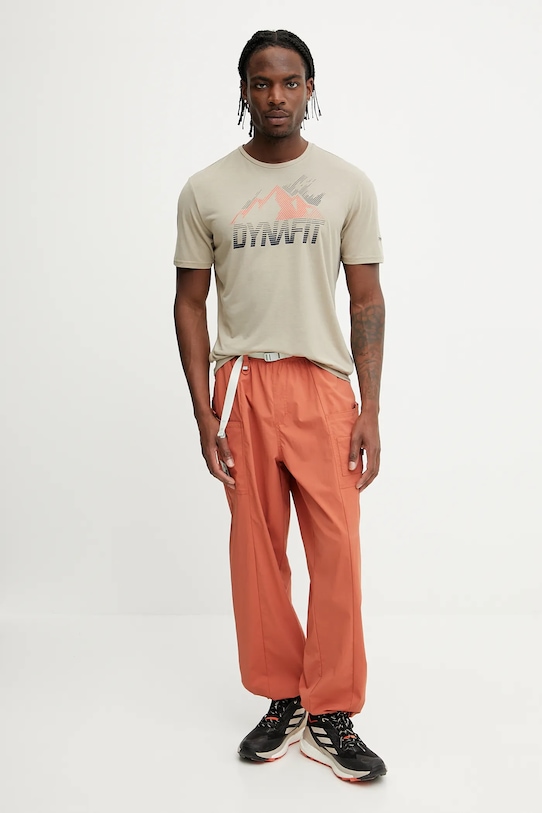 Dynafit t-shirt sportowy Transalper 08.0000071884 beżowy SS25