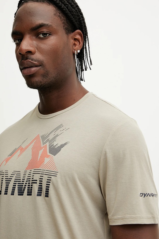 Dynafit t-shirt sportowy Transalper beżowy 08.0000071884