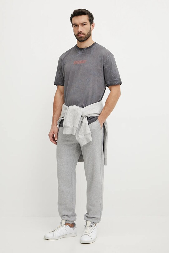 Guess tricou din bumbac MUSCARI Z5GI01.I3Z14 gri SS25