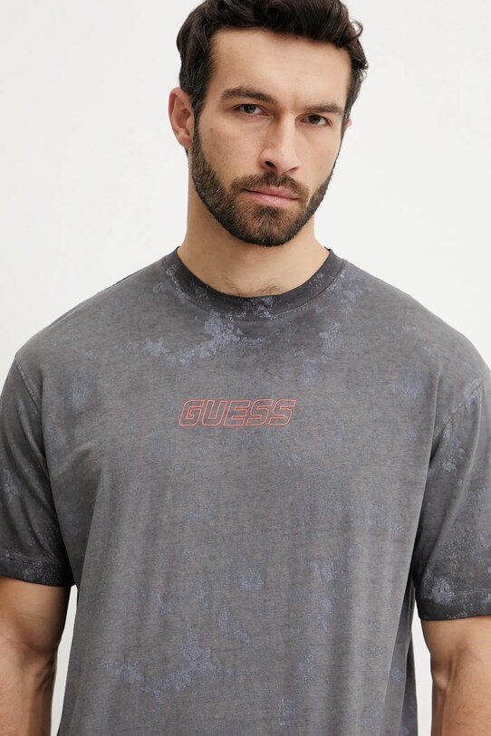 Guess tricou din bumbac MUSCARI gri Z5GI01.I3Z14
