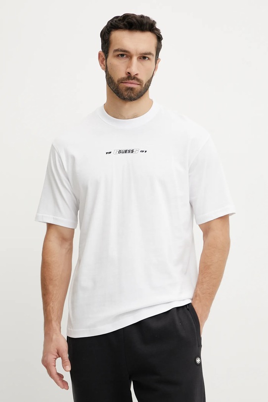 Oblečení Bavlněné tričko Guess CHASTE Z5GI08.I3Z14 bílá