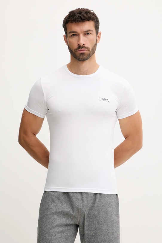 Emporio Armani Underwear tricou lounge 2-pack EM001849.AF10778 alb SS25