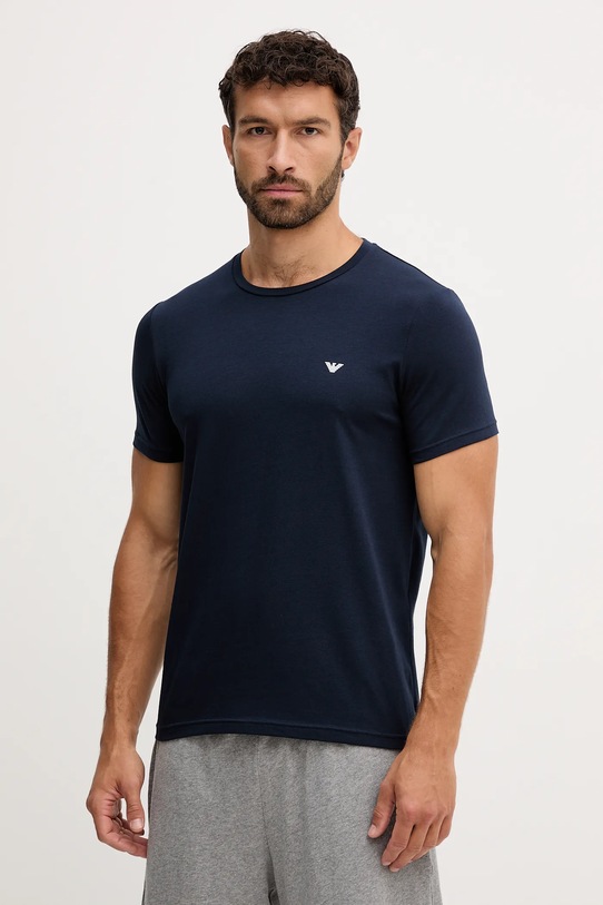 Μπλουζάκι lounge Emporio Armani Underwear 2-pack σκούρο μπλε EM000391.AF10776