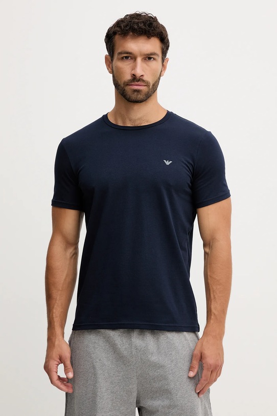 Μπλουζάκι lounge Emporio Armani Underwear 2-pack σκούρο μπλε EM000391.AF10776