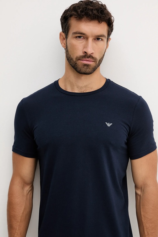 Ρούχα Μπλουζάκι lounge Emporio Armani Underwear 2-pack EM000391.AF10776 σκούρο μπλε