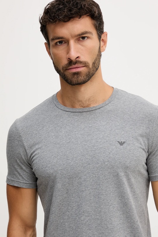 Μπλουζάκι lounge Emporio Armani Underwear 2-pack EM000391.AF10776 μαύρο