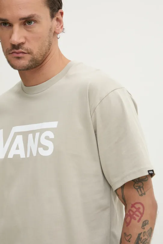 Vans t-shirt bawełniany beżowy VN000GGGZUJ1