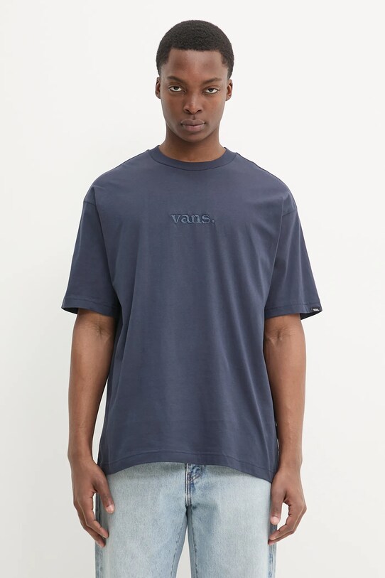 Vans t-shirt bawełniany bawełna granatowy VN000HPZJDU1