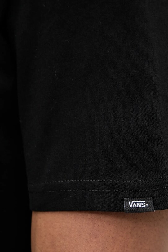 Vans tricou din bumbac VN000M3YBLK1 negru