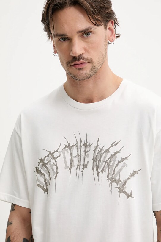 Vans tricou din bumbac alb VN000M47FS81