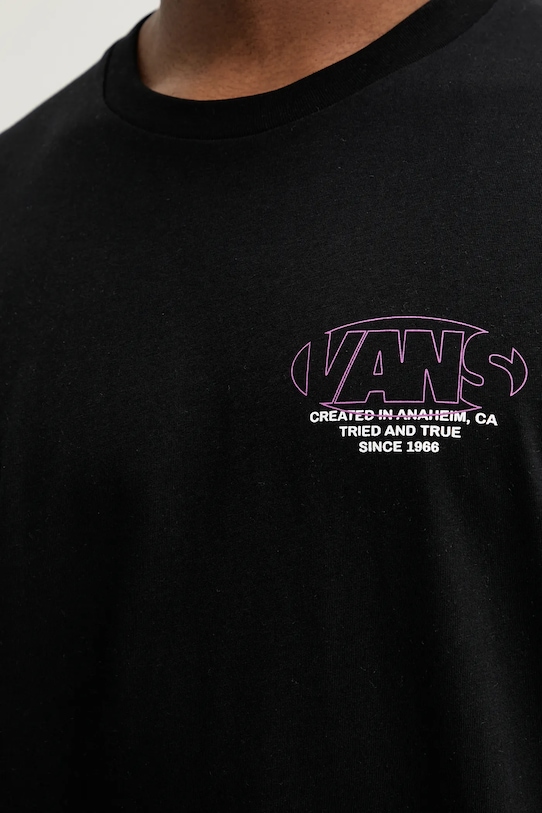 Bavlnené tričko Vans VN000M4CBLK1 čierna
