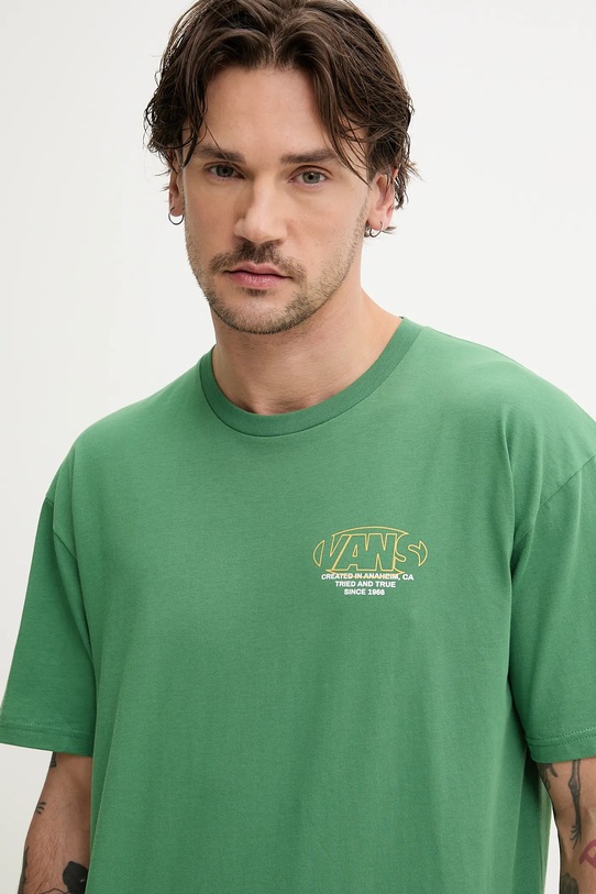 Vans tricou din bumbac verde VN000M4CBR11
