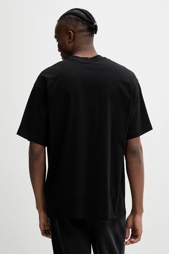 Vans tricou din bumbac VN000M5TBLK1 negru SS25
