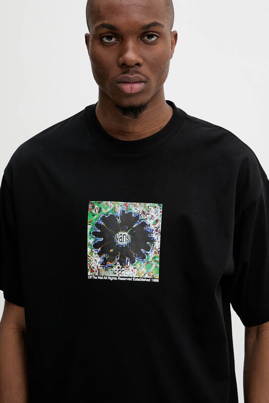 Îmbrăcăminte Vans tricou din bumbac VN000M5TBLK1 negru