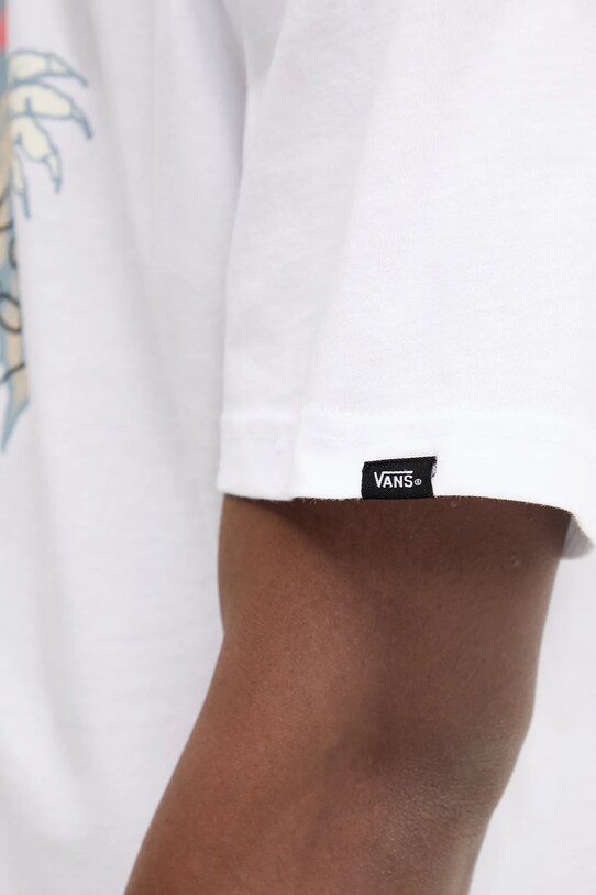 Vans t-shirt bawełniany VN000M6DWHT1 biały