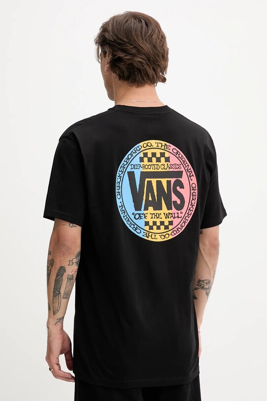 Îmbrăcăminte Vans tricou din bumbac VN000M6RBLK1 negru