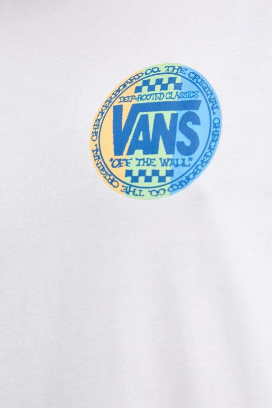 Vans tricou din bumbac VN000M6RWHT1 alb