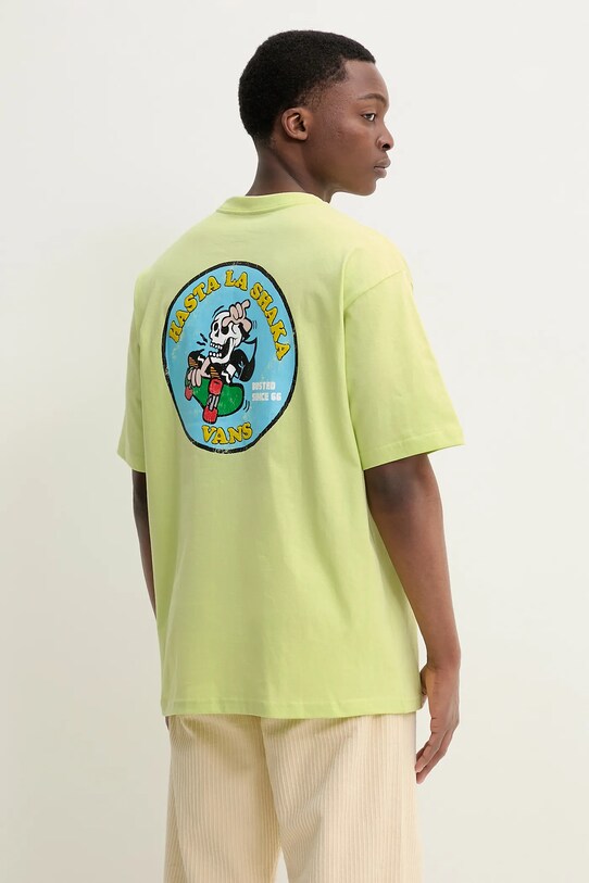 Îmbrăcăminte Vans tricou din bumbac VN000NWGCLH1 verde