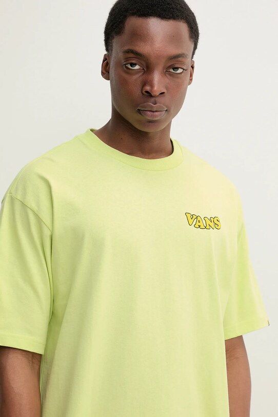 Vans tricou din bumbac verde VN000NWGCLH1