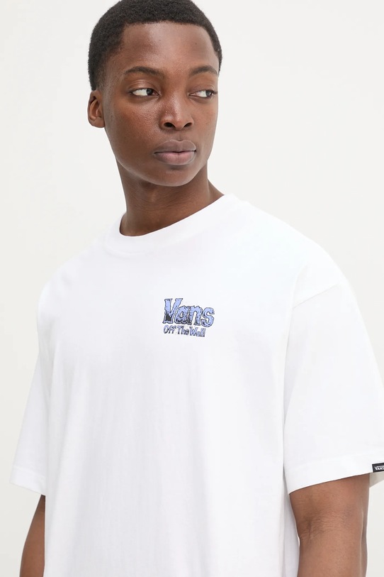 Vans t-shirt bawełniany biały VN000NWNWHT1