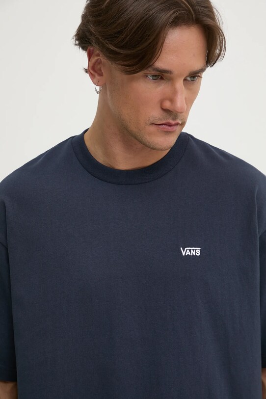 Vans t-shirt bawełniany granatowy VN000P1PJDU1