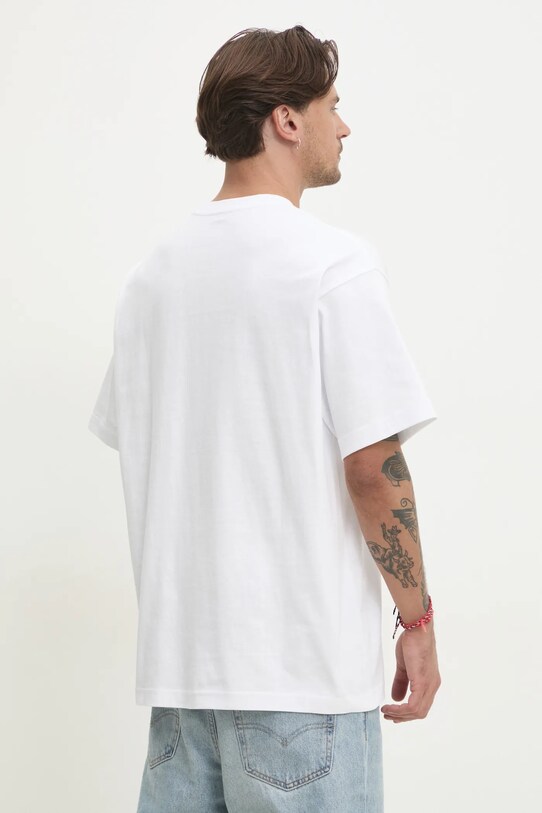 Odzież Vans t-shirt bawełniany VN000P1PWHT1 biały