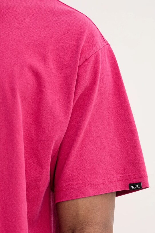 Vans t-shirt bawełniany VN000P4YC9L1 różowy