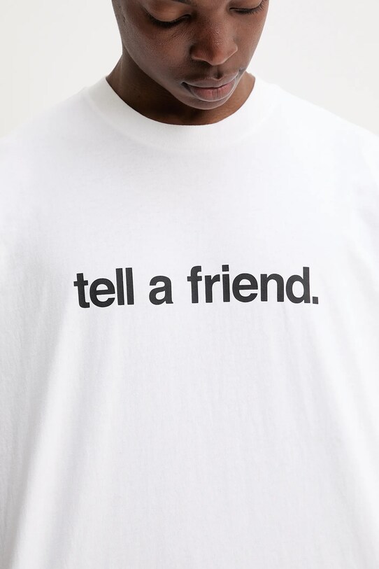 Bavlnené tričko Vans VN000P4YWHT1 biela