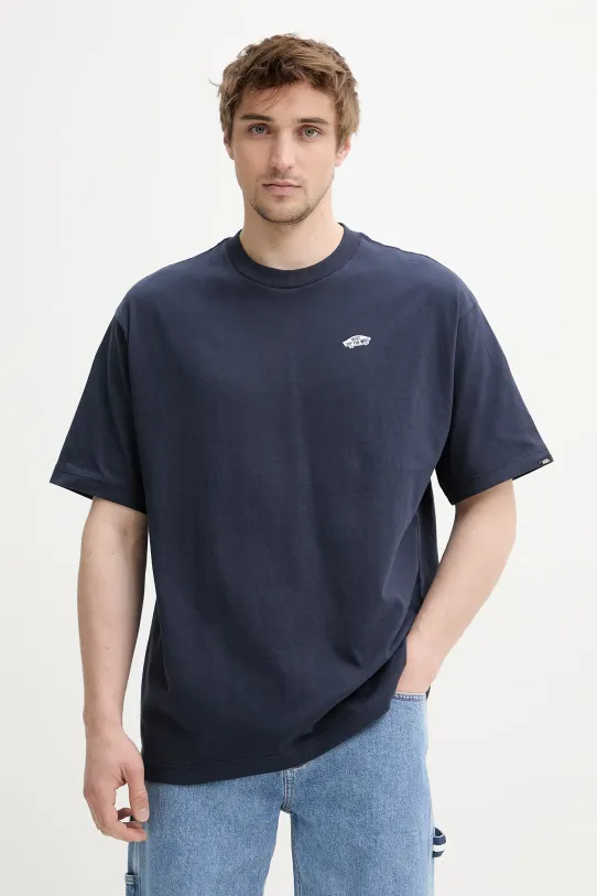 Odzież Vans t-shirt bawełniany VN000P50JDU1 granatowy