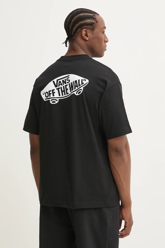 Îmbrăcăminte Vans tricou din bumbac VN000P50Y281 negru