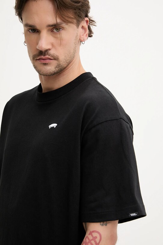 Vans t-shirt bawełniany czarny VN000P56BLK1