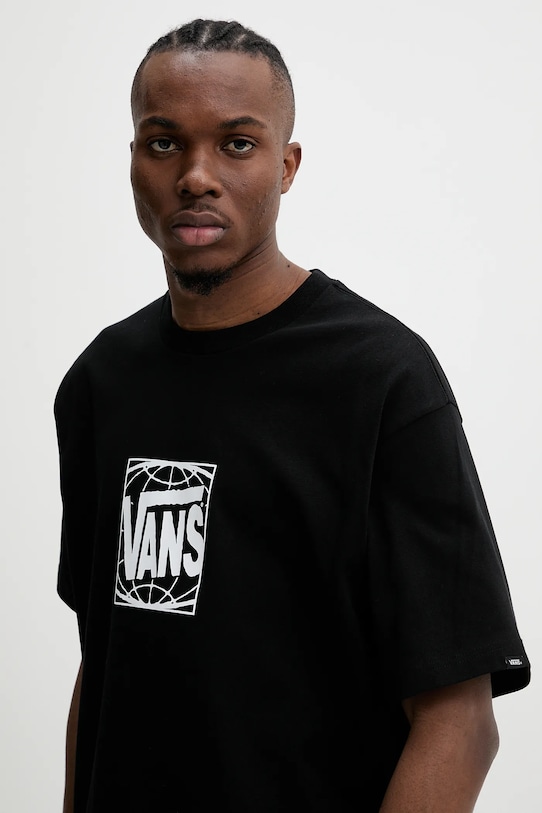 Vans pamut póló fekete VN000Q25BLK1