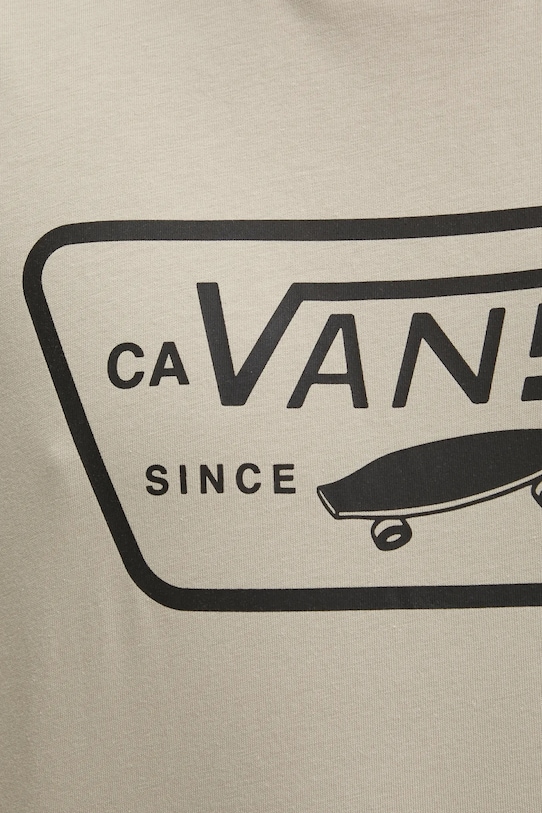 Vans t-shirt bawełniany VN000QN8ZUJ1 beżowy