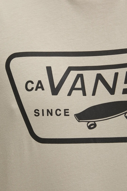 Bavlněné tričko Vans VN000QN8ZUJ1 béžová