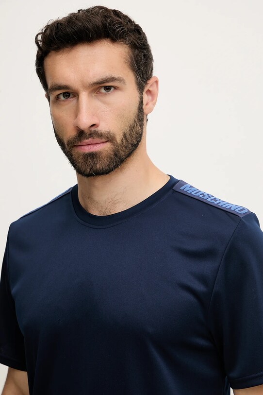 Moschino Underwear t-shirt piżamowy granatowy 0710.4315