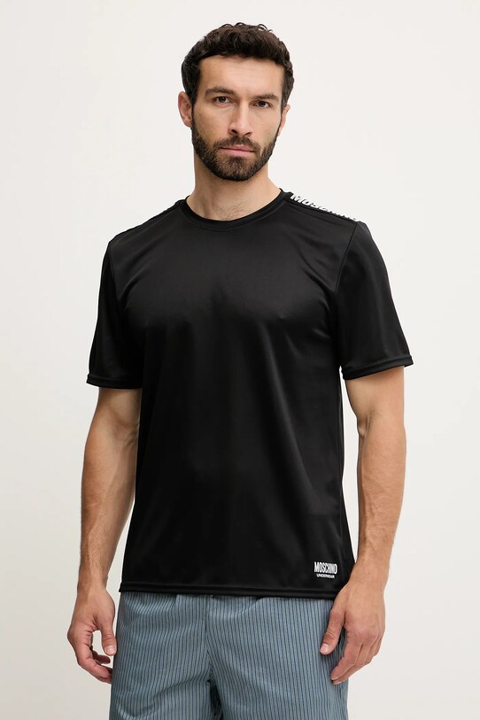 Moschino Underwear t-shirt piżamowy pozostałe czarny 0710.4315